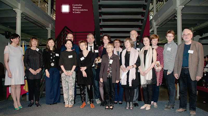 Prize winners and jury members together with the Triennial organizers at the Prize ceremony; photo Agnieszka Ambruskiewicz 